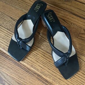 Franco Sarto Black Leather Sandals